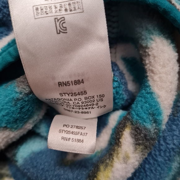 Patagonia Synchilla Snap-T Pullover Women's Trout Tales Elwha Blue Size S - Picture 11 of 15